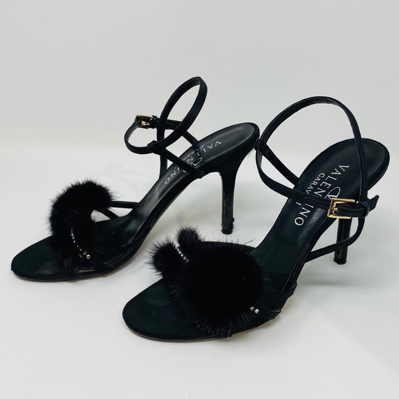 VALENTINO**Evening shoes w/Mink**EU 36.5 $1395 - Picture 3 of 8